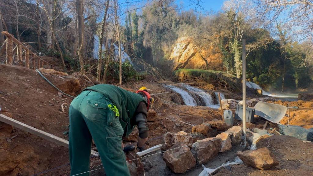 Los trabajos de restauración en el Monasterio de Piedra se están llevando a cabo a contrarreloj