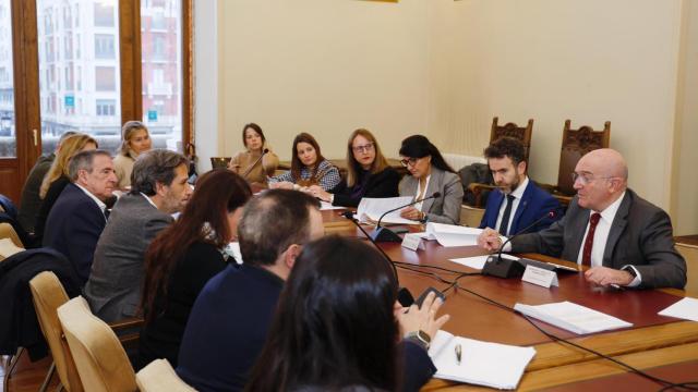 Imagen de la reunión inicial para la creación del 'Ágora del Emprendimiento' de Valladolid, con la participación de Jesús Julio Carnero