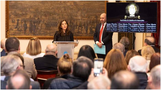 Inés Rey en la entrega de las Medallas de María Pita 2024