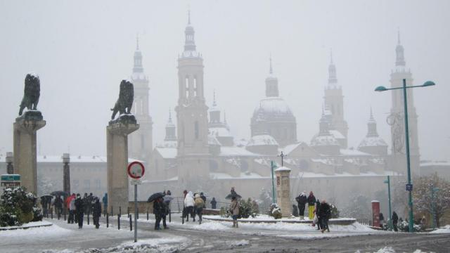 Zaragoza nevada, 8 de enero 2021.