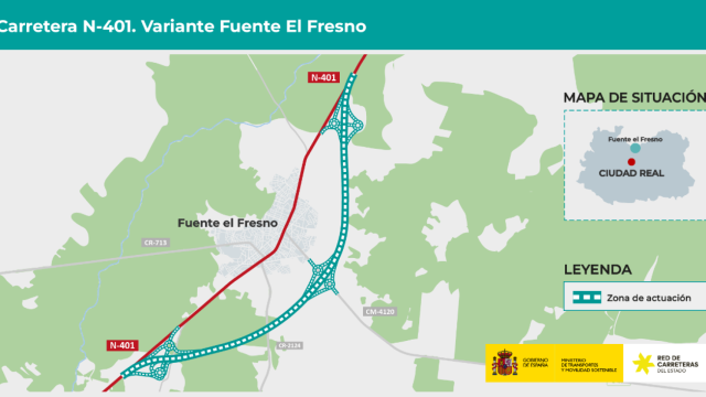 Variante de la N-401 en Fuente el Fresno.