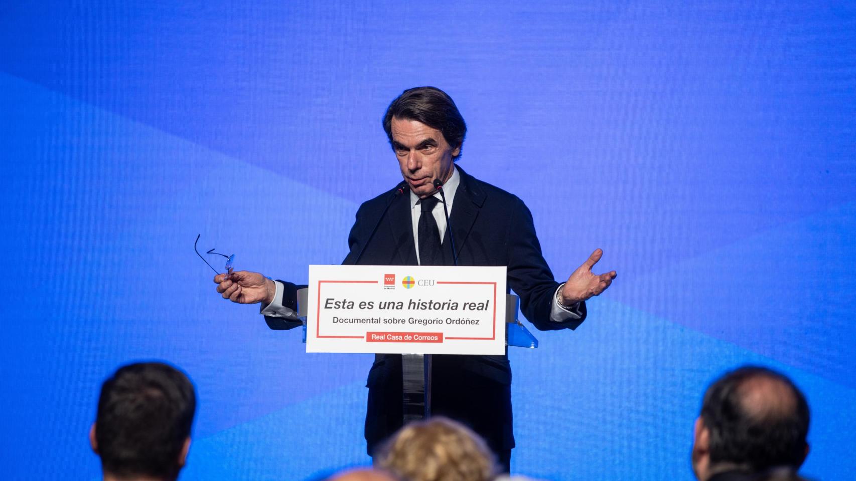 Aznar pide "honrar la memoria" de Ordóñez y atajar la "impunidad histórica" a la que aspiran los "legatarios" de ETA