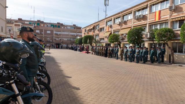 El cuartel de la Guardia Civil en Toledo durante un acto oficial.