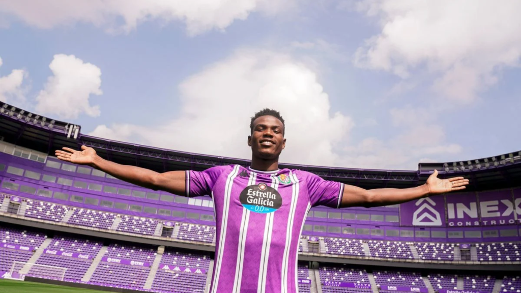 Juma Bah in his presentation at the José Zorrilla.