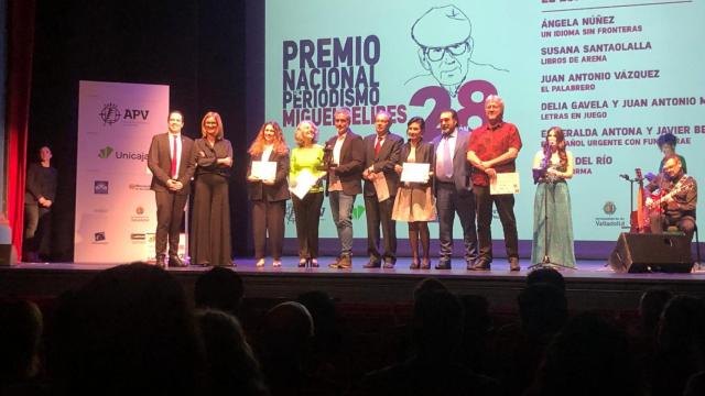 Los galardonados con el XXVIII Premio Nacional de Periodismo Miguel Delibes