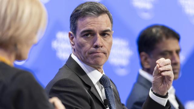 El presidente, Pedro Sánchez, este martes en el Foro Económico Mundial de Davos.