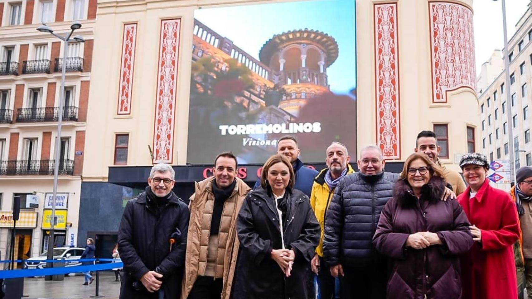 Un momento de la presentación de Torremolinos en la plaza de Callao.