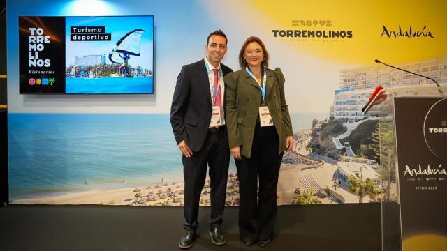 Ramón Alcaide y Margarita del Cid en Fitur.