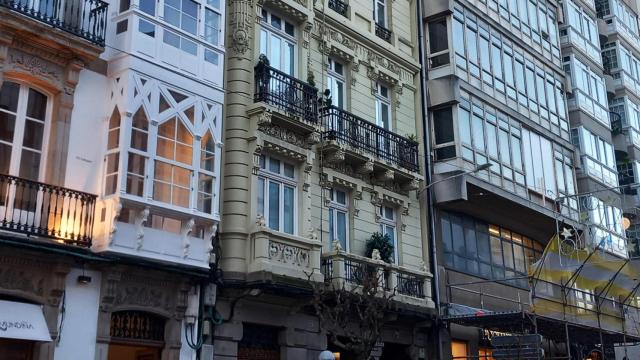 El número 7 de la calle Feijóo de A Coruña