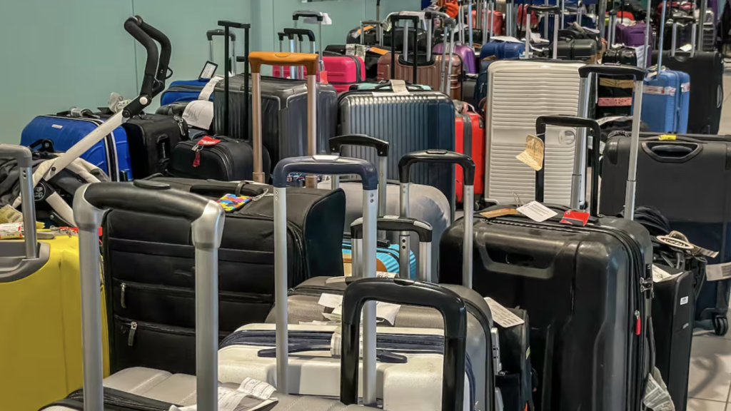 Maletas perdidas en el aeropuerto en una imagen de archivo. EE