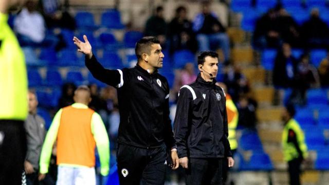 Rubén Torrecilla durante uno de los partidos de la temporada.