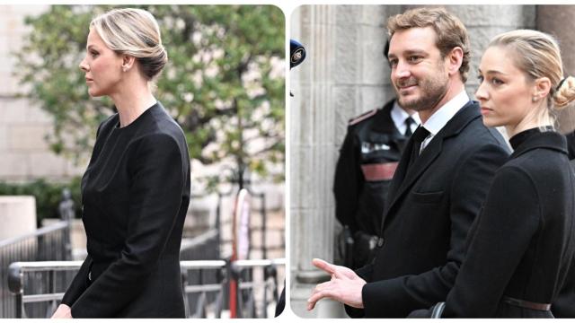 Charlène de Mónaco, Pierre Casiraghi y Beatrice Borromeo despiden a Didier Guillaume