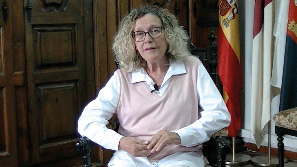 Milagros Poveda, alcaldesa de Alarcón, en una imagen publicada en la web del Ayuntamiento.