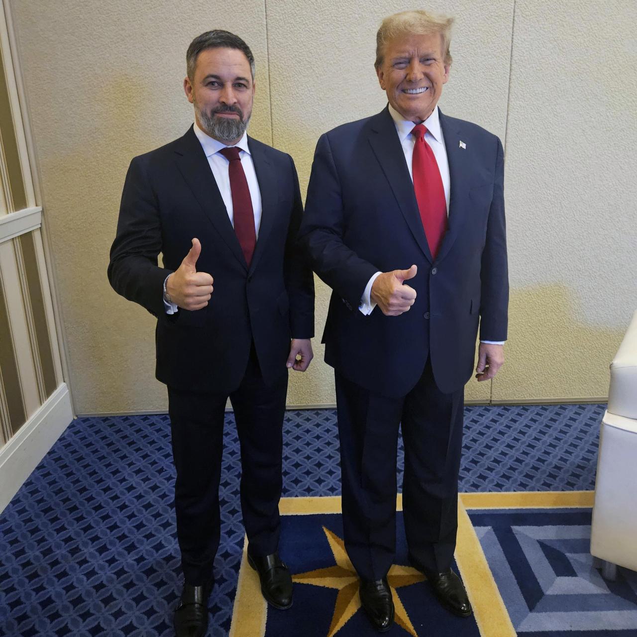 Abascal visita a Trump en Estados Unidos en 2024.