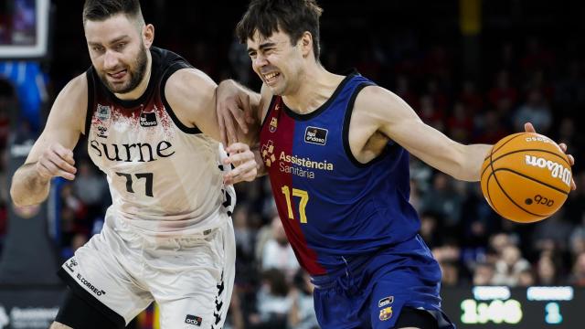 Juan Núñez, en un partido del Barça contra el Bilbao Basket