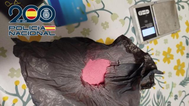 Cocaína rosa intervenida.