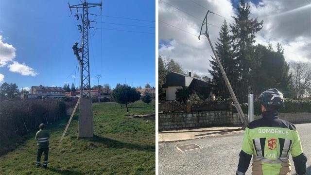 Caída de una torre eléctrica en La Cañada