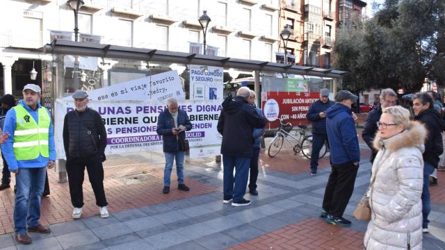 Manifestación de pensionistas este lunes en Valladolid