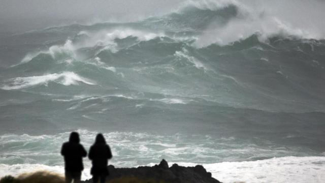 El estado del mar en la costa de Valdoviño.