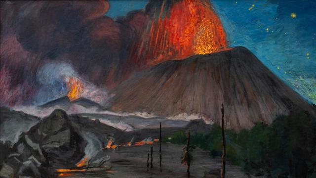 Gerardo Murillo: 'Dr. Atl, Erupción en apogeo', 1960. Foto: Fundación Casa de México en España