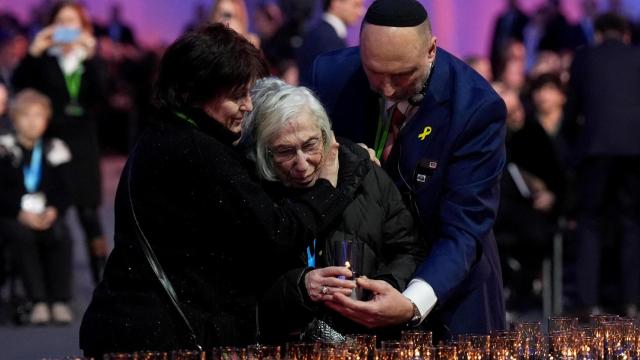 Acto del 80 aniversario de la liberación de Auschwitz.