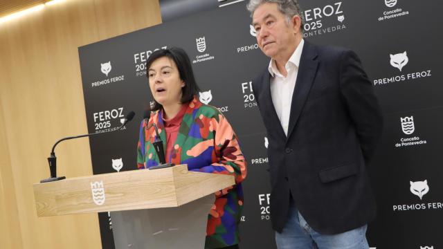 Comparecencia en Pontevedra tras la celebración de los Premios Feroz.