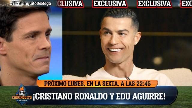 'El chiringuito' anunció este lunes que Edu Aguirre ha entrevistado a Cristiano Ronaldo.