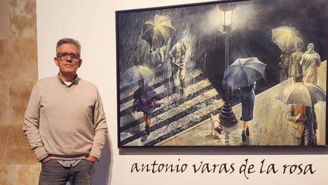 Antonio Varas de la Rosa en su nueva exposición en la Torre de los Anaya