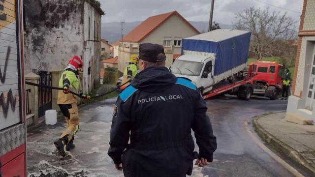 Accidente de tráfico en Rianxo.