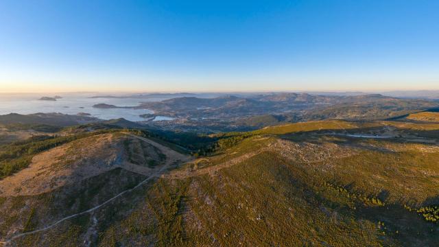 Panorámica de la Serra da Groba