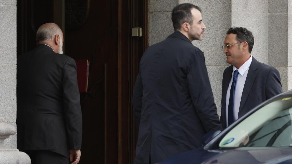 El fiscal general, Álvaro García Ortiz, entrando en el TS.