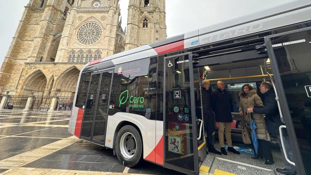 Imagen de un nuevo autobús urbano cero emisiones de León