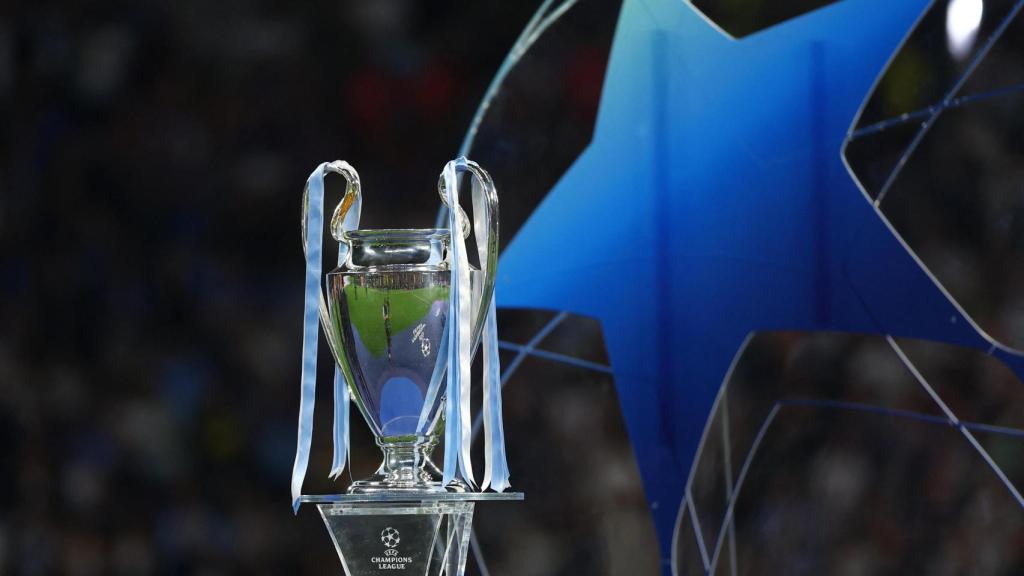 El trofeo de la Champions League.