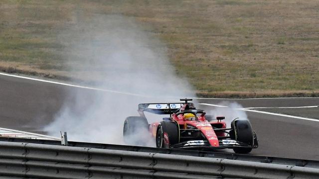 Lewis Hamilton, en su primer test como piloto de Ferrari