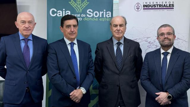 Caja Rural de Soria firma un convenio con el Colegio de Ingenieros de Madrid y Soria