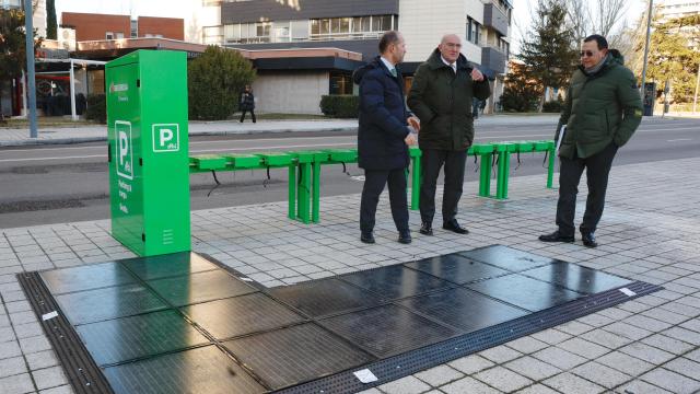 El nuevo punto de carga de patinetes en Valladolid