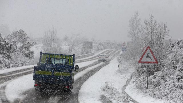 Intensa nevada en El Bierzo