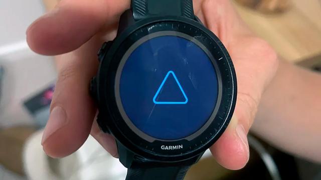 Un reloj Garmin con el error