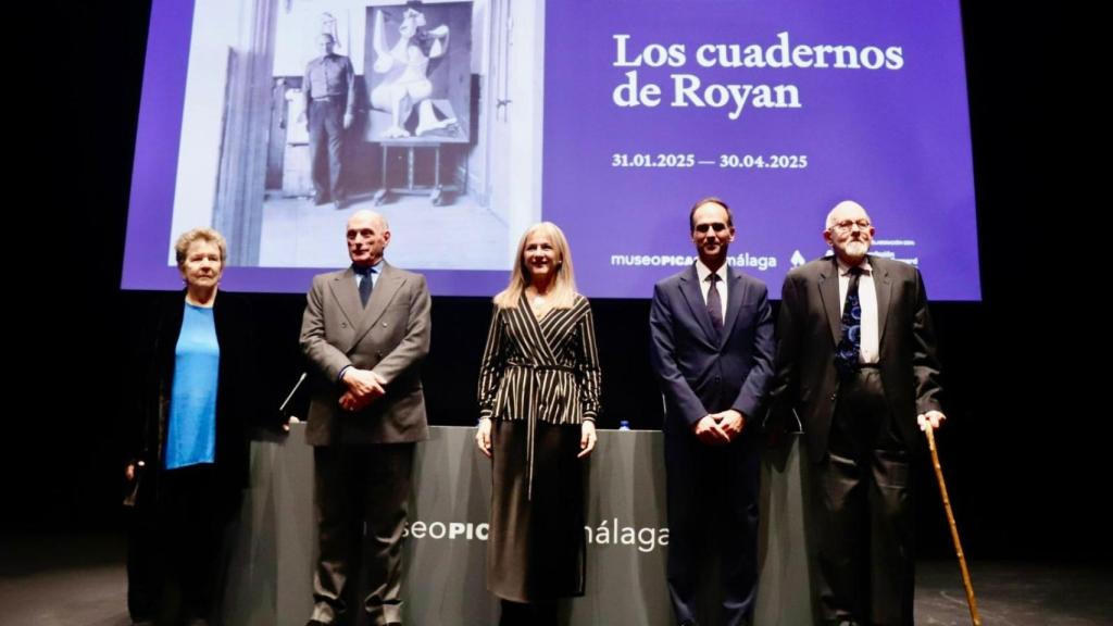 Presentación de la exposición de los ocho cuadernos de Picasso en Royan.