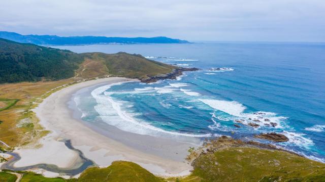 Playa de Soesto, en Laxe (A Coruña)