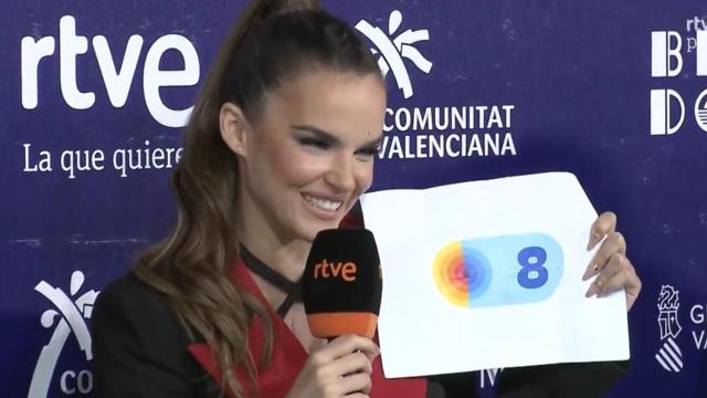 Melody, durante el sorteo del orden de actuación de la final del Bneidorm Fest 2025.