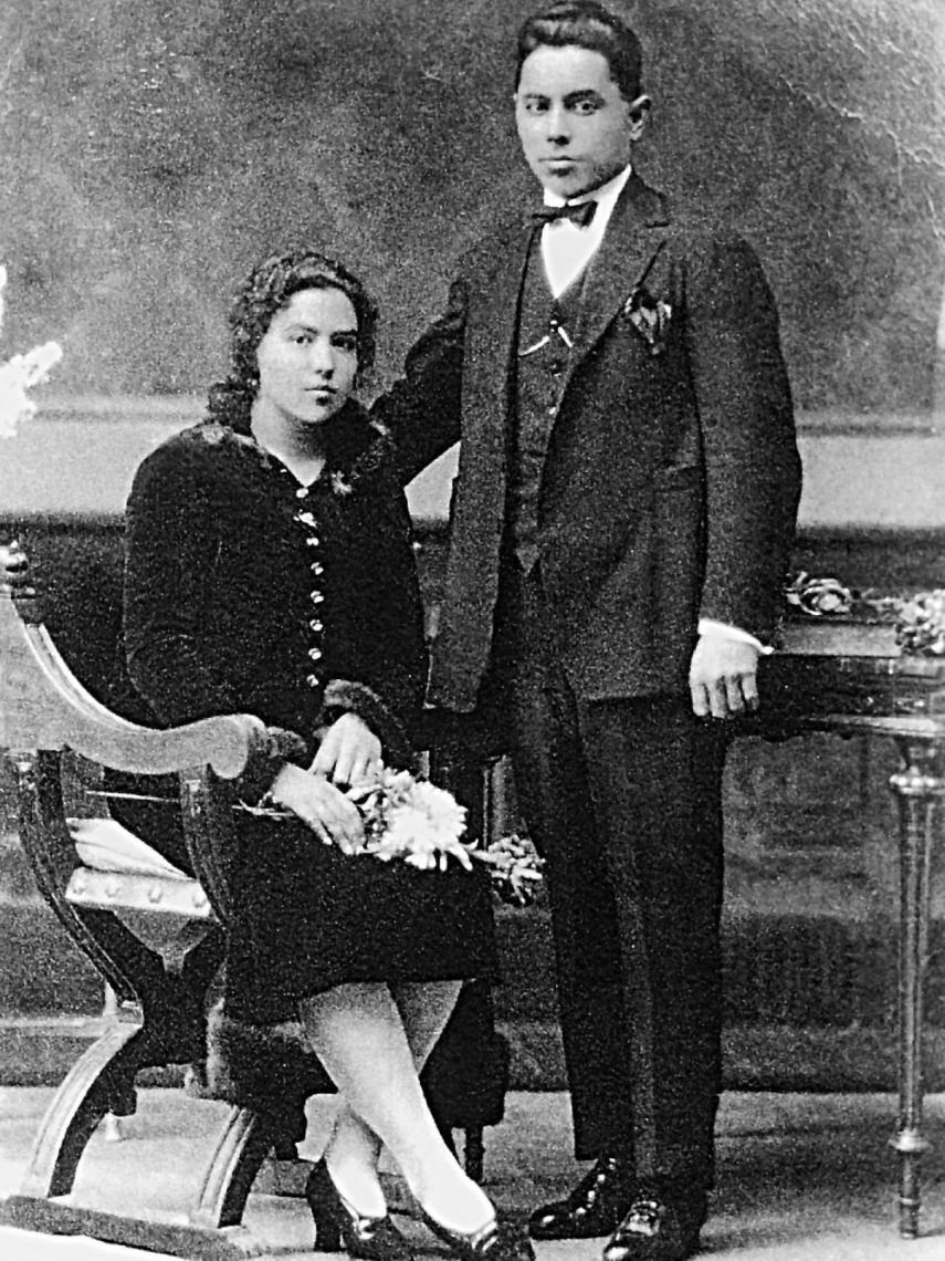 Emilio Silva Faba, junto a su mujer, Modesta Santín Iglesias.