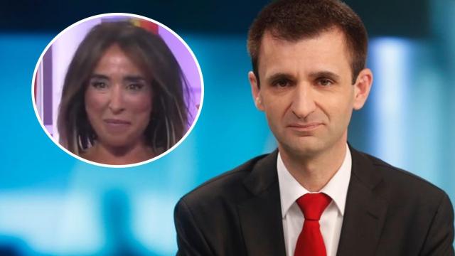 José Pablo López, presidente de RTVE, y María Patiño, en un fotomontaje de BLUPER.