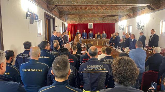 La Diputación de Valladolid aprueba la distinción especial al bombero fallecido en acto de servicio