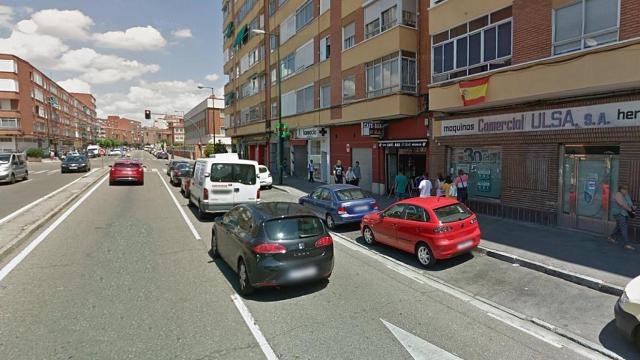 Avenida de Segovia de Valladolid, en el barrio de Las Delicias.