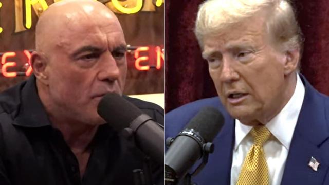 Donald Trump, en el pódcast de Joe Rogan a pocos días de las elecciones.