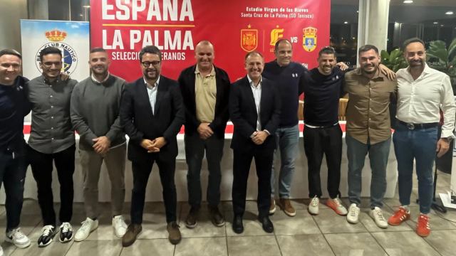 Presentación partido leyendas España en Palma.