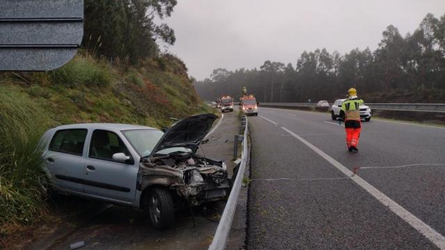 Accidente de tráfico en Boiro