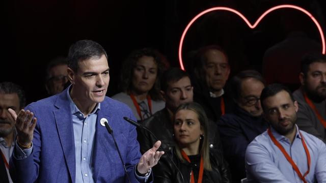 Pedro Sánchez, este sábado en el congreso de los socialistas valencianos. Efe / Kai Försterling