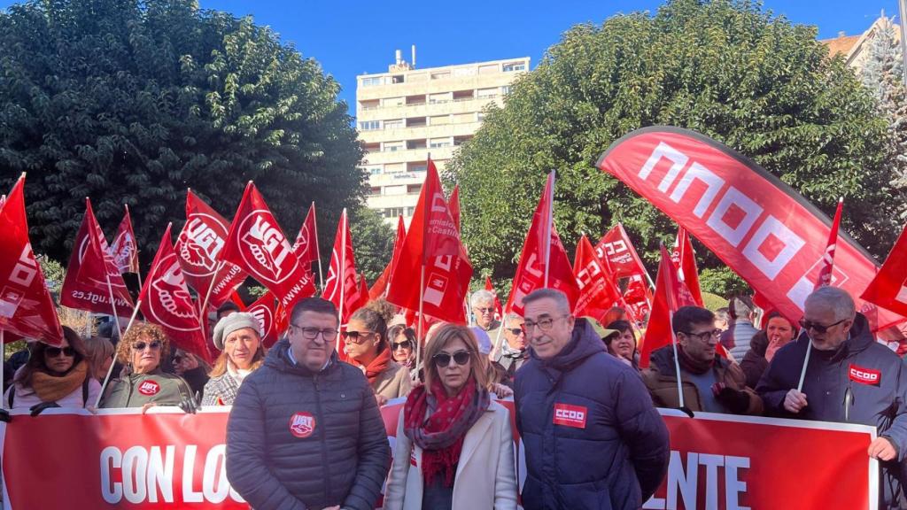 Paco de la Rosa ha participado en la manifestación de Albacete.